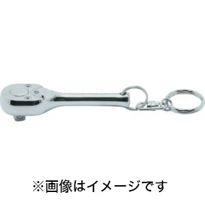コーケン Ko-ken コーケン 2753PSKR 6.35mm差込 ラチェットハンドル キーリング付 全長75mm