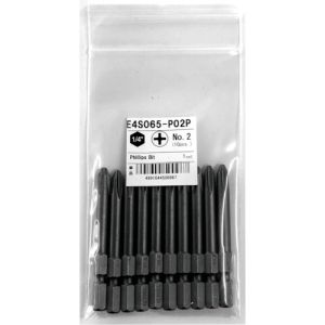 コーケン Ko-ken コーケン E4S065P01P 1/4 6.35mm H プラス片側ビット 14mm溝/マグネット付/紙袋入  全長65mm 1 10本入