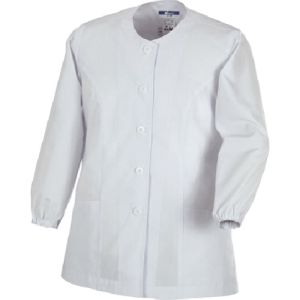 ジーベック XEBEC ジーベック 25105-32-4L レディス長袖上衣 衿ナシ 4L