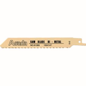 アサダ Asada アサダ A61361 セーバーソーのこ刃 バイメタル 200×14山 10本 メーカー直送 代引不可 北海道沖縄離島不可