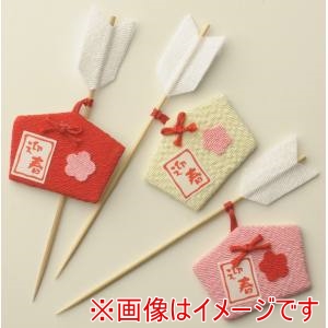 萬洋 MANYO 萬洋 51-500C ちりめんピック 絵馬 破魔矢 色アソート