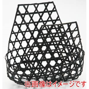 萬洋 MANYO 萬洋 18-542K 六ッ目包みかご 黒 小