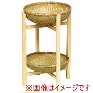 萬洋 MANYO 萬洋 15-707L 木製飾り台かご付 大