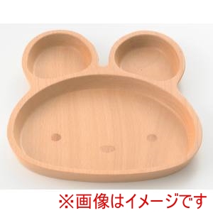 萬洋 MANYO 萬洋 32-034 ブナ キッズプレート うさぎ 20×22×2cm