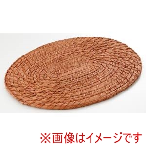 萬洋 MANYO 萬洋 29-053A ラタンマット茶 小判 40×30