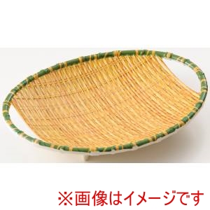 萬洋 MANYO 萬洋 91-303L 竹風メラミンプレート 小判ザル 大