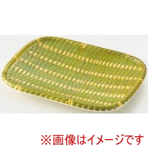 萬洋 MANYO 萬洋 91-306M 竹風メラミンプレート 青皮 角 中