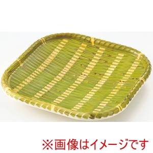 萬洋 MANYO 萬洋 91-307S 竹風メラミンプレート 青皮 正角 小
