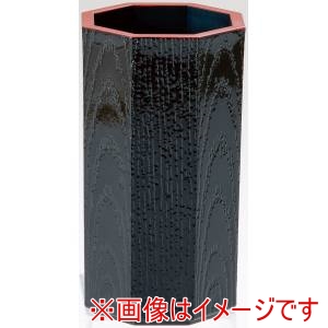 萬洋 MANYO 萬洋 93-088A 八角木目箸立 黒天朱