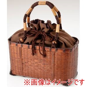 萬洋 MANYO 萬洋 57-145B 竹バック 茶