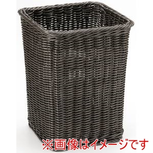萬洋 MANYO 萬洋 91-408L 樹脂マルチバスケット角 大 ダークブラウン