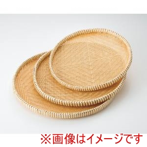 萬洋 MANYO 萬洋 15-172S 籐渕飾り編みザル 丸浅 小