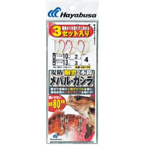 ハヤブサ HAYABUSA ハヤブサ HD170-9-1.5 メバルガシラ胴突2本鈎3セット