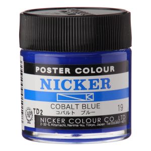 ニッカー絵具 ニッカー絵具 ポスターカラー 40ML 019 コバルトブルー 1019