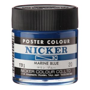 ニッカー絵具 ニッカー絵具 ポスターカラー 40ML 020 マリンブルー 1020