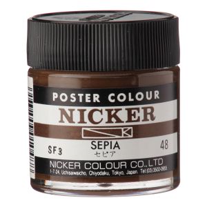 ニッカー絵具 ニッカー絵具 ポスターカラー 40ML 048 セピア 1048