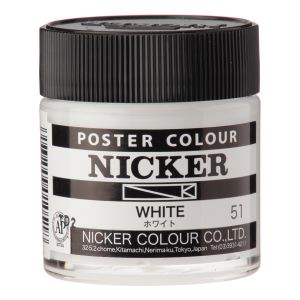 ニッカー絵具 ニッカー絵具 ポスターカラー 40ml 051 ホワイト