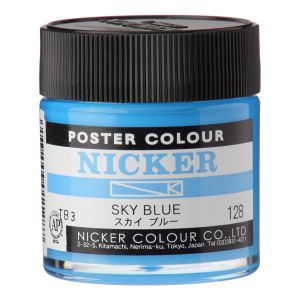 ニッカー絵具 ニッカー絵具 ポスターカラー 40ML 128 スカイブルー 1128