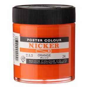 ニッカー絵具 ニッカー絵具 ポスターカラー 130ML 024 オレンジ PC130ML#024