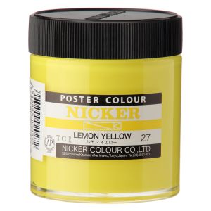 ニッカー絵具 ニッカー絵具 ポスターカラー 130ML 027 レモンイエロー PC130ML#027
