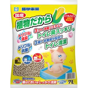 アースペット EARTH アースペット 猫砂楽園 植物だから 7L