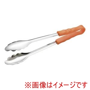 大泉合成 大泉合成 18-8 PPハンドル カラー万能トング 大 抗菌 オレンジ