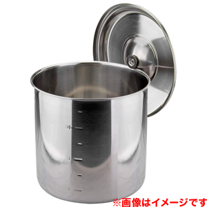 大屋金属 CLO 18-8 目盛付 キッチンポット 8cm クローバー 大屋金属