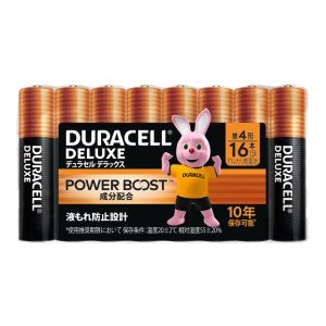 DURACELL デュラセル DURACELL デュラセル DDE-T4-16 アルカリ乾電池 デラックス 単4形16本 10年保存