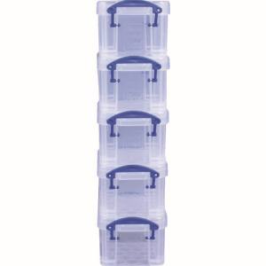 RUP RUP 0.14TSMK-PK5 収納ケース 0.14L スモーク 5個セット