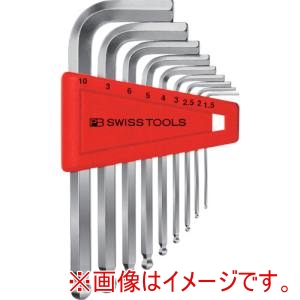 PB スイスツールズ SWISS TOOLS PB スイスツールズ 212H-10 ボール付六角棒レンチセット パックナシ
