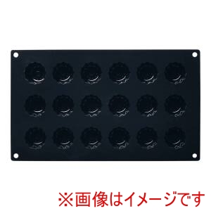 マルテラート Marttellato マルテラート フレキシブルモルド 30SF033 キャヌレ18ヶ取 黒 Marttellato