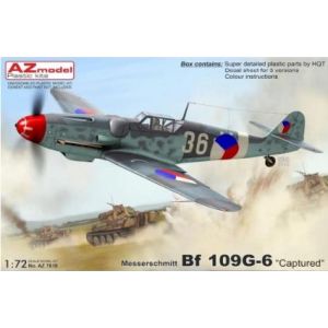 AZモデル AZモデル 1/72 メッサーシュミット Bf109G-6 鹵獲機 AZM7818
