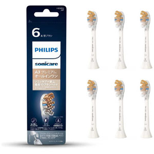 フィリップス PHILIPS フィリップス HX9096/67 替えブラシ ソニッケアー プレミアムクリーン ホワイト レギュラー 6本組
