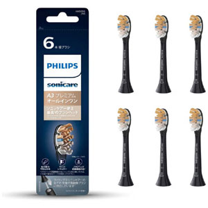 フィリップス PHILIPS フィリップス HX9096/96 替えブラシ ソニッケアー プレミアムクリーン ブラック レギュラー 3本組