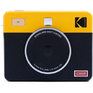 コダック Kodak コダック Kodak PMS3R-C300RY Mini Shot 3 RETRO 液晶モニター付きインスタントカメラ イエロー