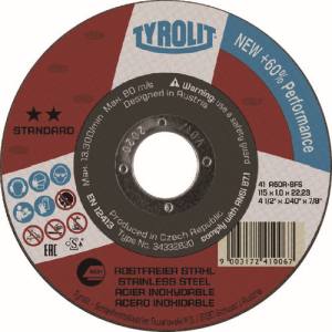 チロリット TYROLIT TYROLIT 34332834 切断砥石 スタンダードタイプ 125X1.6X22.23mm チロリット