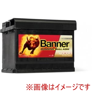 Banner Banner AGM-560-01 Running Bull AGM 輸入車用バッテリー 60A/LN2 メーカー直送 代引不可 北海道沖縄離島不可