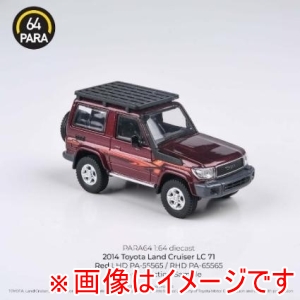 国際貿易 国際貿易 PA-65565 PARAGON 1/64 トヨタ ランドクルーザー 71 2014 レッド RHD ルーフラック付