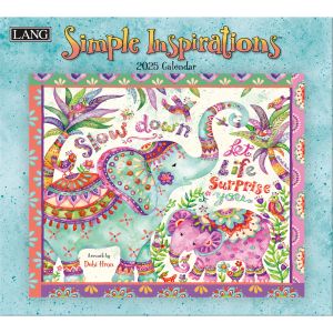 ラング LANG ラング SIMPLE INSPIRATIONS 2025 壁掛けカレンダー Wall Calendar アメリカ製 US590 LANG