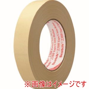 スリーエム 3M スリーエム 2380 18X55 スコッチ クレープマスキングテープ 2380 18mmX55m 薄黄色 48巻 メーカー直送 代引不可 北海道沖縄離島不可