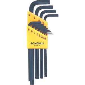 ボンダス BONDHUS ボンダス HLX12 六角L-レンチ ロング インチ セット12本組 0.050-5/16 BONDHUS