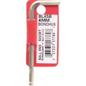 ボンダス BONDHUS ボンダス BL4SB ボールポイント L-レンチ ショート メッキ 4mm BONDHUS