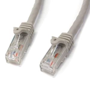 スターテックドットコム StarTech.com スターテック N6PATC5MGR 5m カテゴリー6 LANケーブル グレー RJ45モールディングコネクタ(ツメ折れ防止カバー付き)