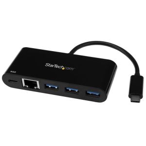 スターテックドットコム StarTech.com スターテック ZU201KU USB Type-C接続3ポート増設USB 3.0ハブ ギガビットイーサネット対応 USB給電対応