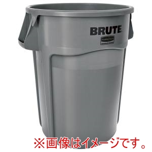 ラバーメイド Rubbermaid ラバーメイド 26436075 ラウンドブルートコンテナ スリット付き 166.5L グレイ メーカー直送 代引不可 沖縄離島不可