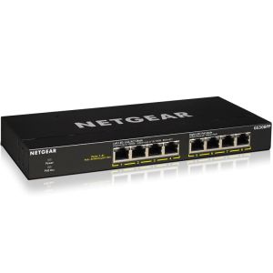 ネットギア NETGEAR ネットギア GS308PP-100AJS 卓上型コンパクトアンマネージスイッチングハブ ギガビット 8ポート PoE+ 8ポート 83W
