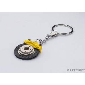 ゲートウェイオートアート ゲートウェイオートアート セラミックブレーキディスク キーチェーン イエローキャリパー/Ωシェイプ 41506