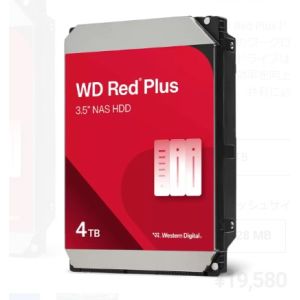 Western Digital 並行輸入品 Western Digital WD40EFPX 4TB S-ATA WD RED Plus 3.5インチ