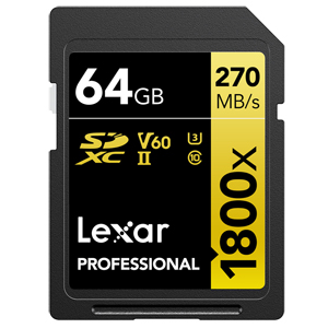 レキサー Lexar 海外リテール品 レキサー SD 64GB LSD1800064G-BNNNG class10 UHS-II U3 V60