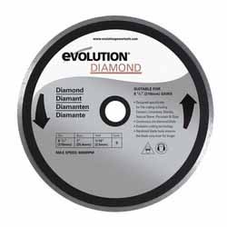  エボリューション EVOLUTION エボリューション 200DIA フューリー3 替刃 ダイヤモンドホイールチップソー 210mm